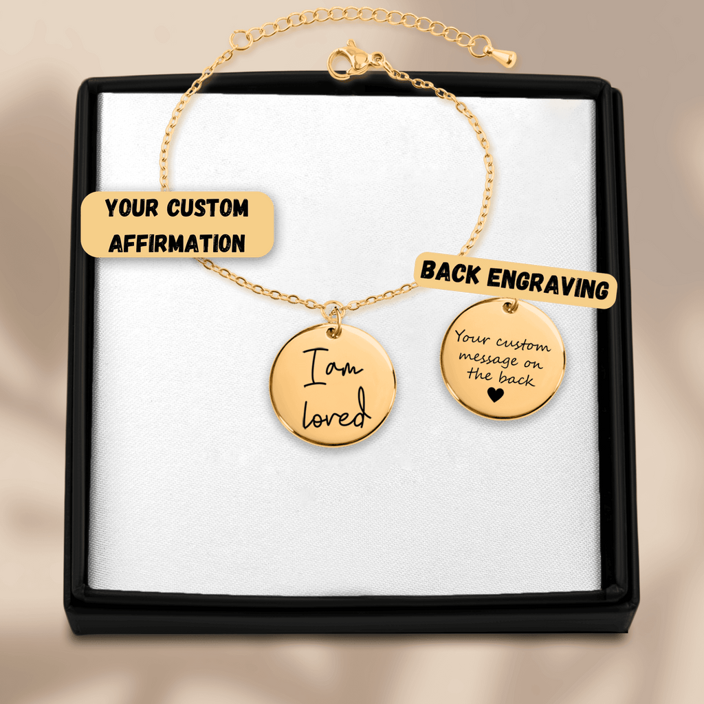 Affirmations Coin Bracelet